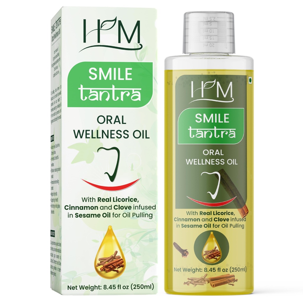 Smile Tantra Oral Wellness Oil for Pulling Ã¢Â€Â“ Essential Blend for Natural Teeth Whiteni