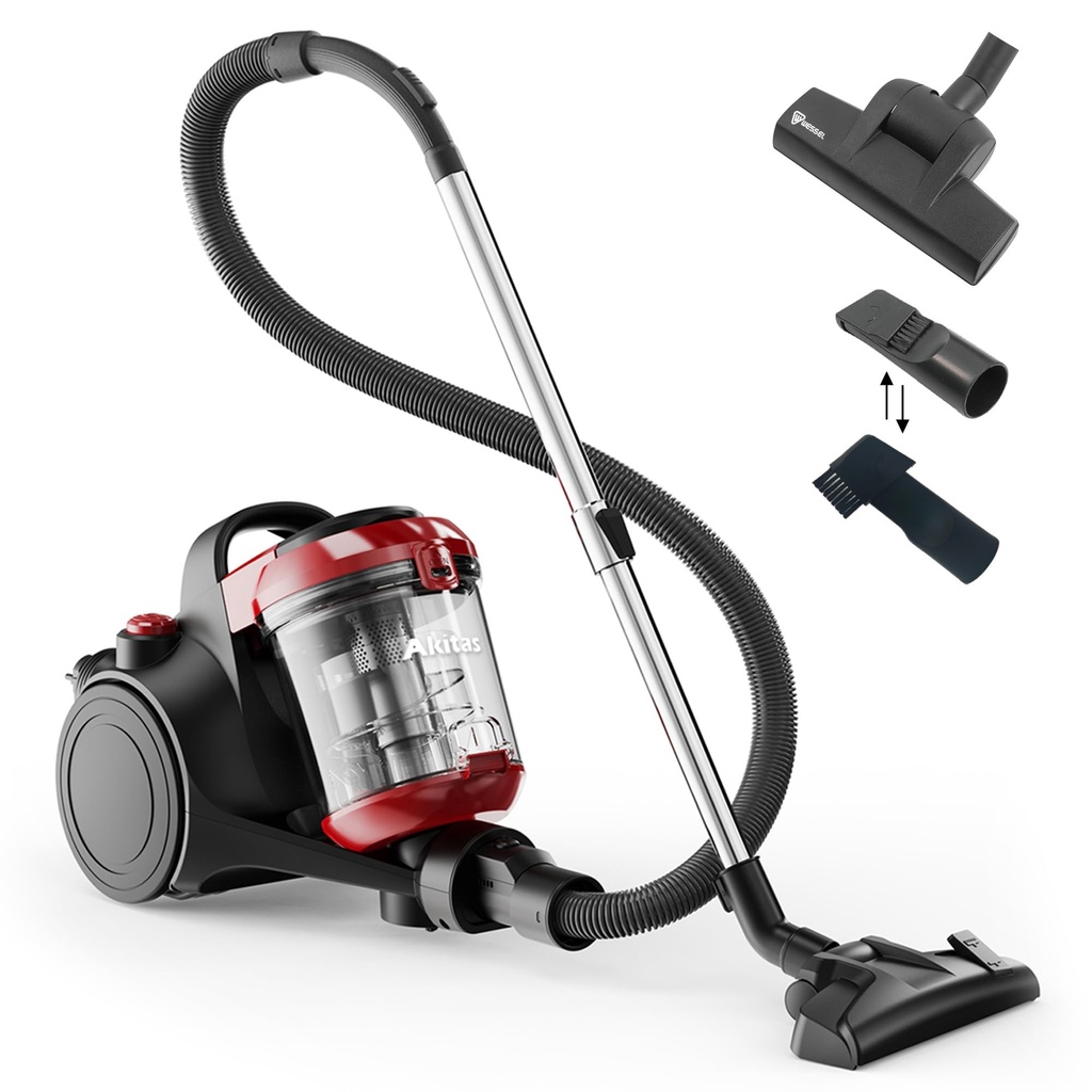 Akitas C10T Turbo Pet Hair Bagless Vacuum Cleaner Cylinder 850W Cat And Dog With German We