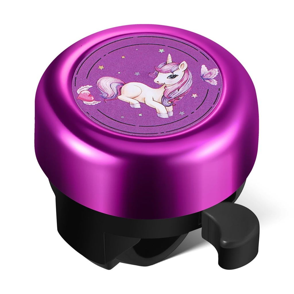 BESPORTBLE Kids Bicycle Bell with Clear Sound Cute Unicorn Pattern Bike Accessory for Scoot