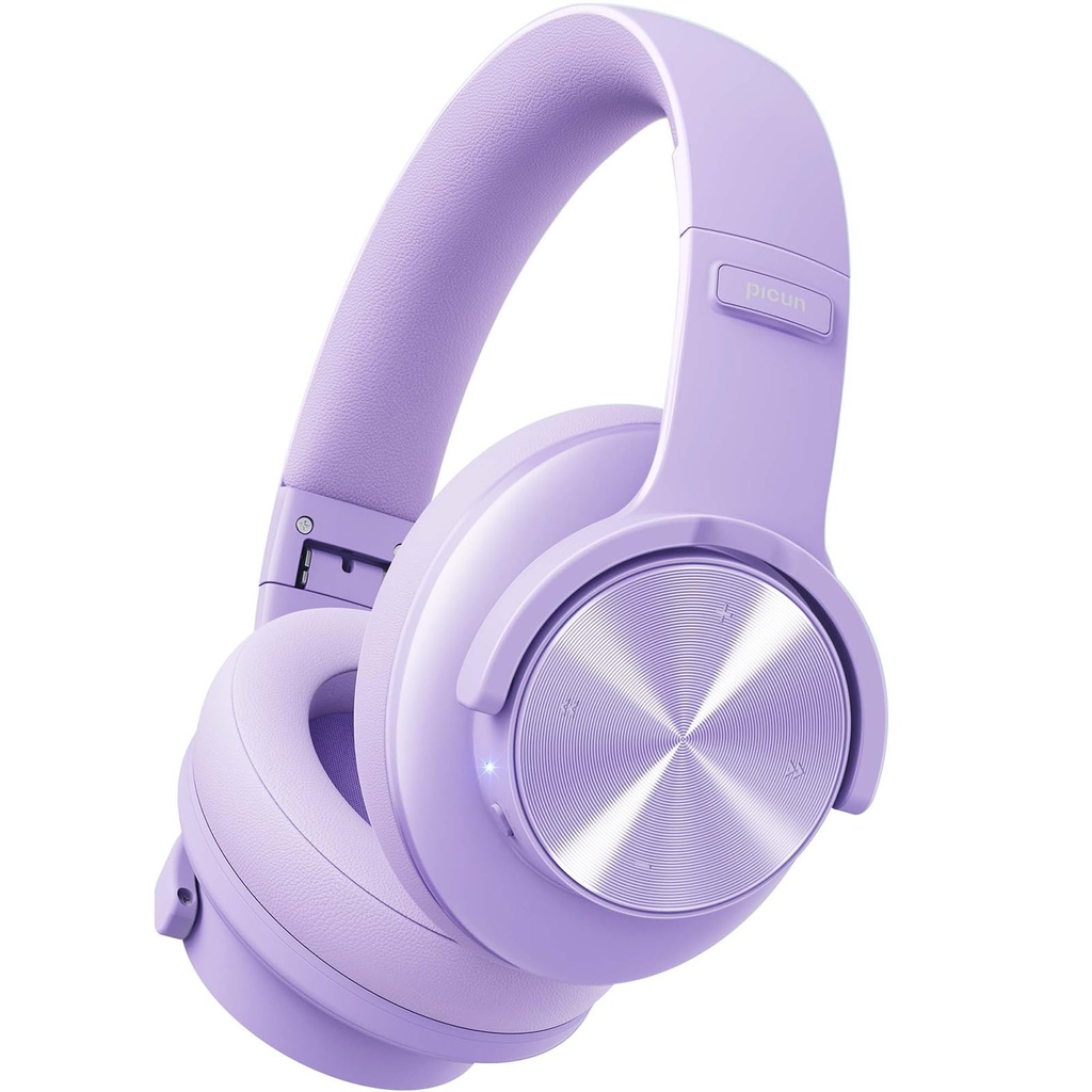 Picun B8 Headphones Wireless Bluetooth, 120H Bluetooth Headphones Over Ear with 3EQ Music M