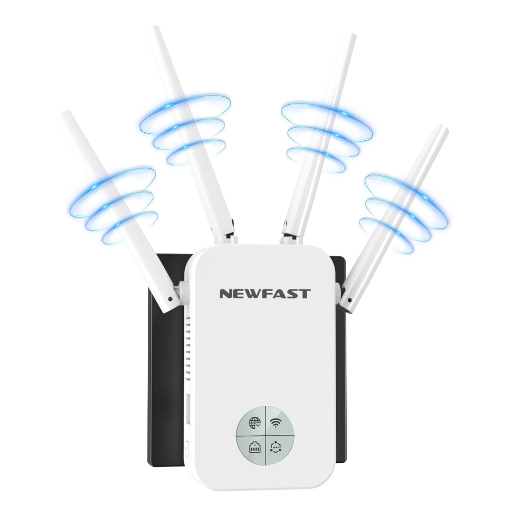 NEWFAST 1209Mbps WiFi Extender,UKPlug SHDZ-ND-RE523-WUK-818S