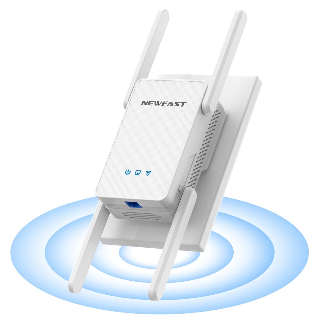 NEWFAST AX3000 WiFi6 Range Extender, Broadband Dual Band WiFi Range Extender WiFi Booster,