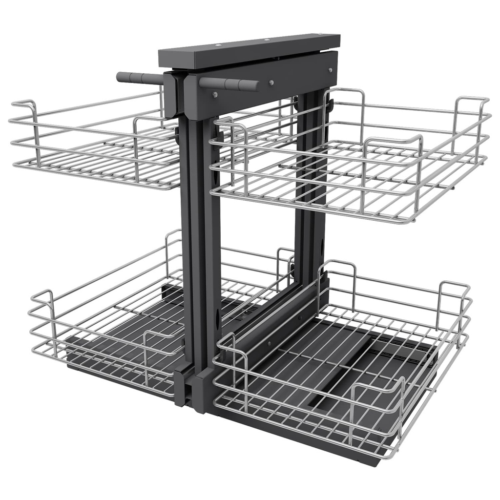 VADANIA Blind Corner Pull Out Organizer for 900mm Cabinet, Left Open & Right Open