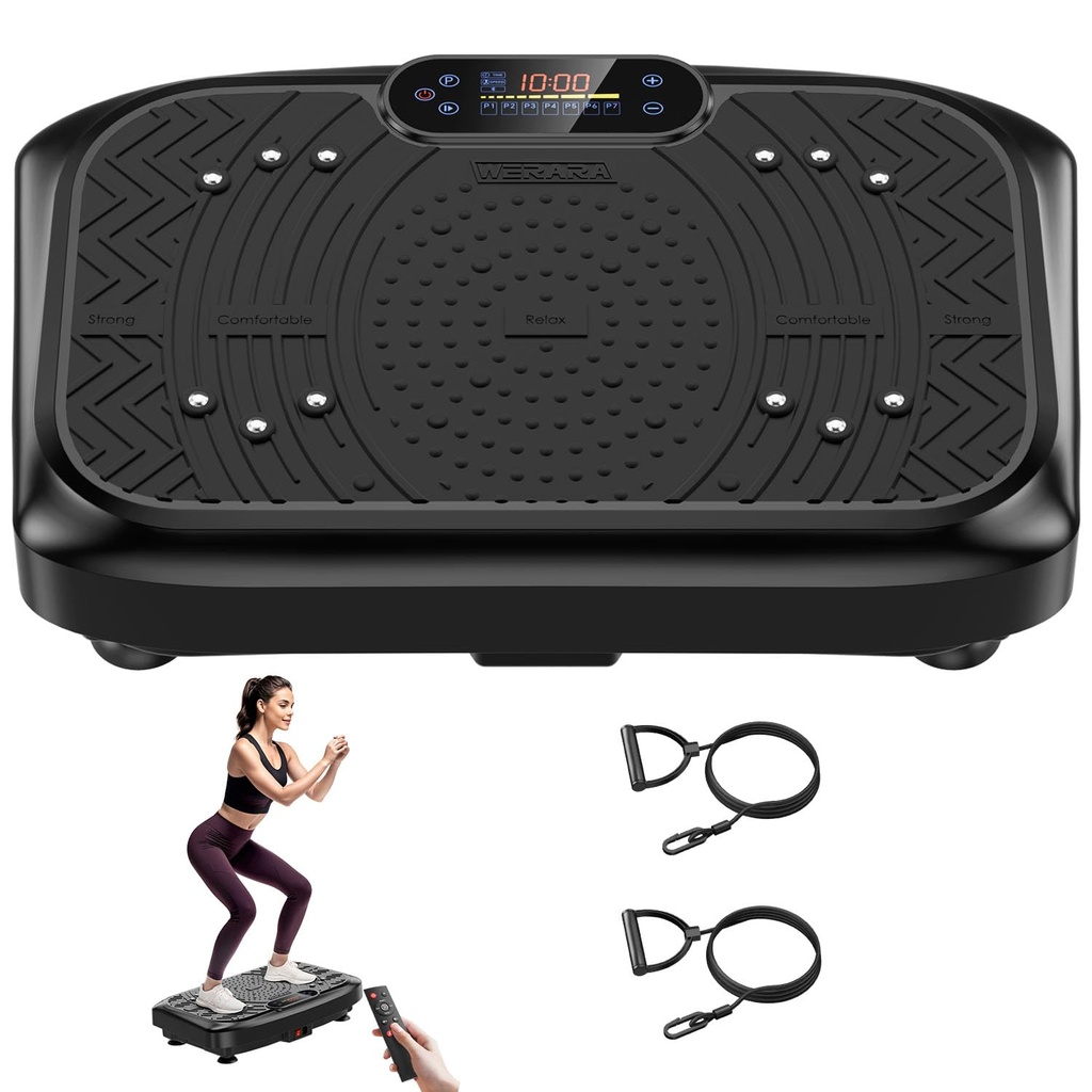 Werara Vibration Plate, Vibration Plate Exercise Machine for Lymphatic Drainage 199 Speeds