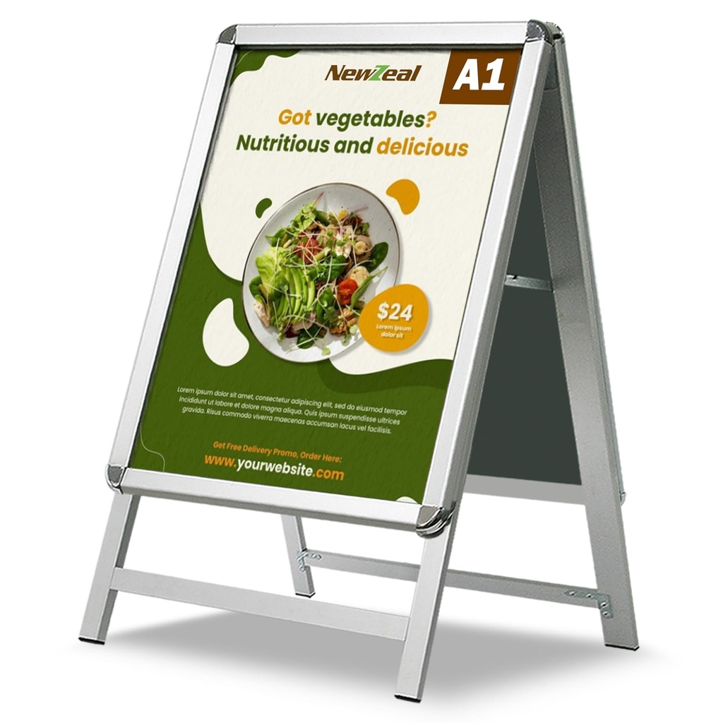 A Frame Sign Board A Board Pavement Sign A1 Double Side Poster Holder Stand Aluminium Pavem