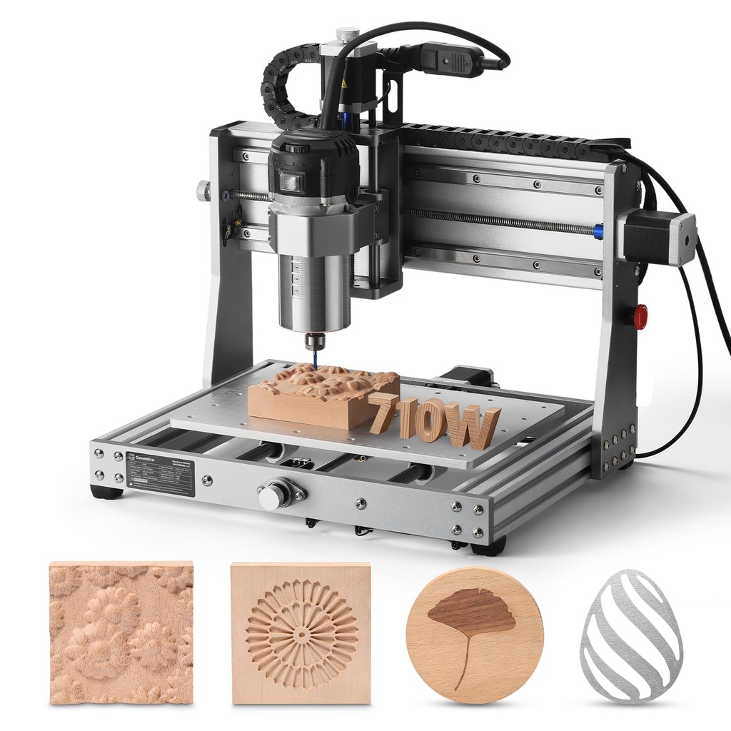 SainSmart Genmitsu 3020 PRO Ultra Router Kit, All-Metal Engraver, Upgraded 710W Spindle for