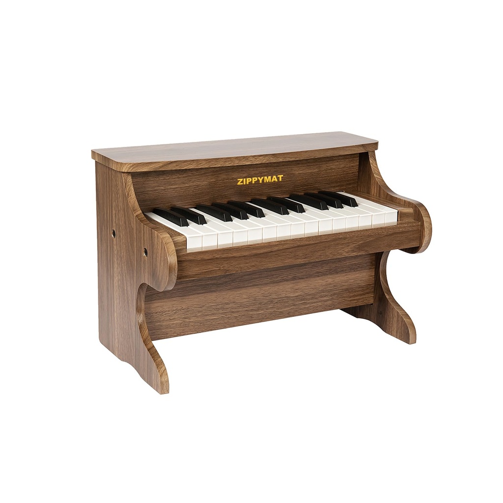 ZIPPY MAT Kids Piano Keyboard, 25 Keys, Mini Musical Learning Instrument, Toy, Wooden Piano