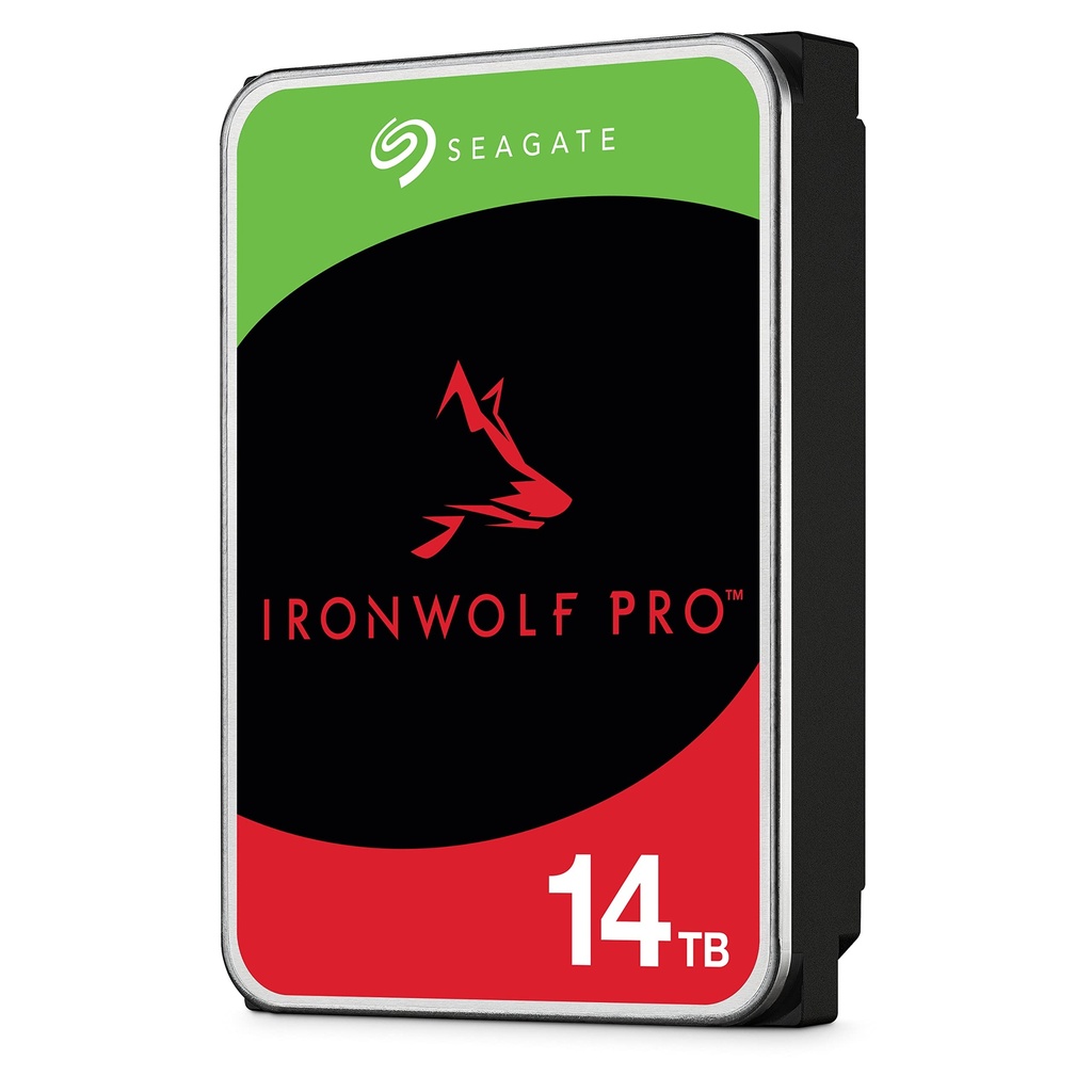 Seagate IronWolf Pro, 14 TB, NAS Internal Hard Drive, CMR 3.5 Inch, SATA 6 Gb/s 7,200 RPM,