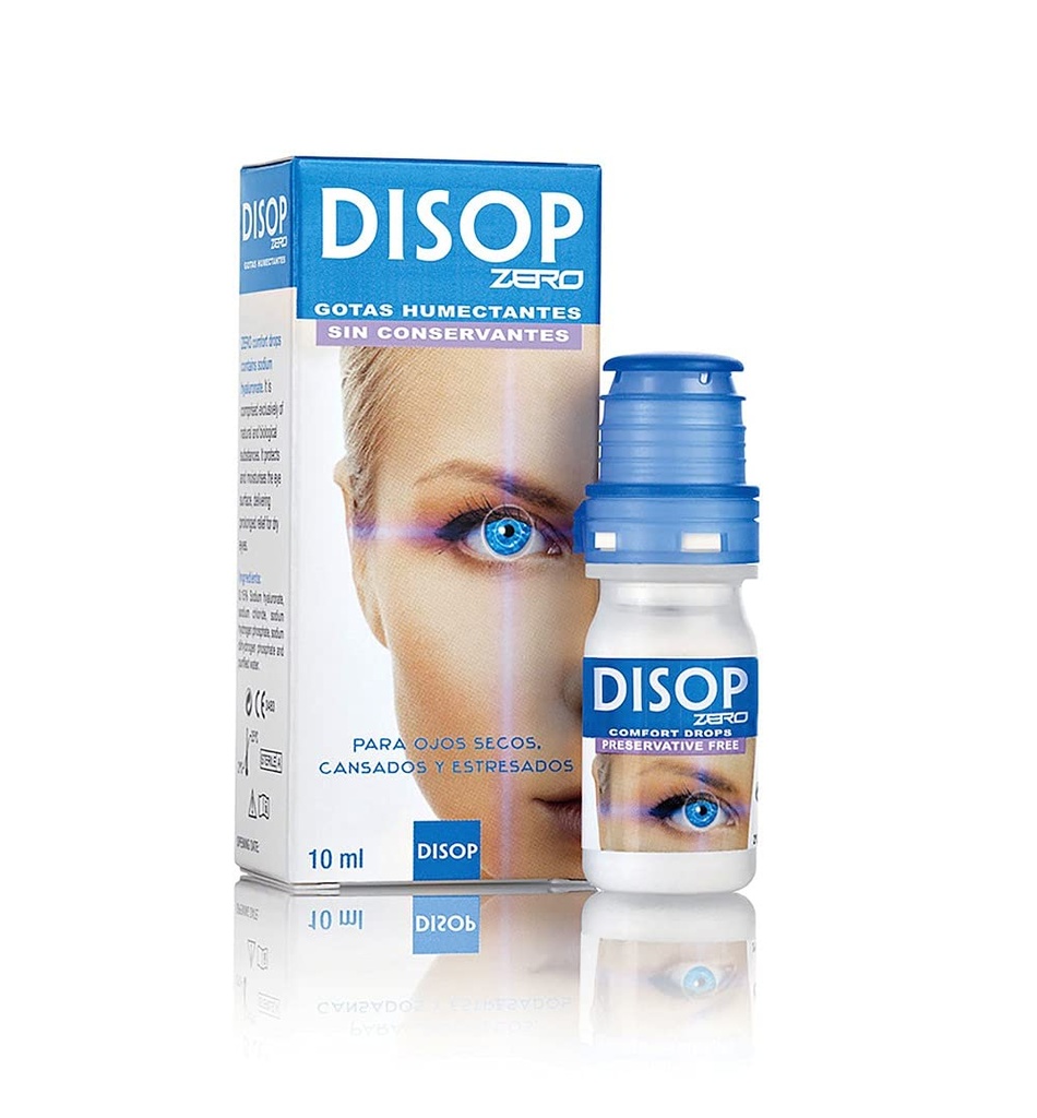 Disop Zero Preservative Free Eye Drops with Sodium Hyaluronate, 10 ml