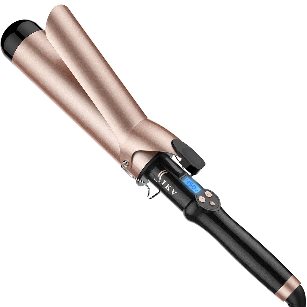 50mm Extra Long Barrel Curling Iron for Long Hair, 2 Inch Large Barrel Curling Wand Ceramic
