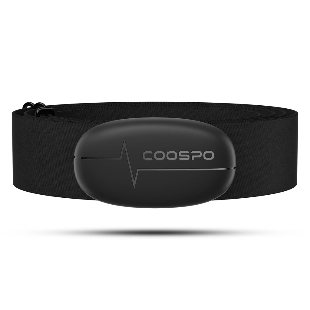 COOSPO H6 Heart Rate Monitor Chest Strap,Bluetooth ANT+ HRM,for Running Cycling Gym Sports