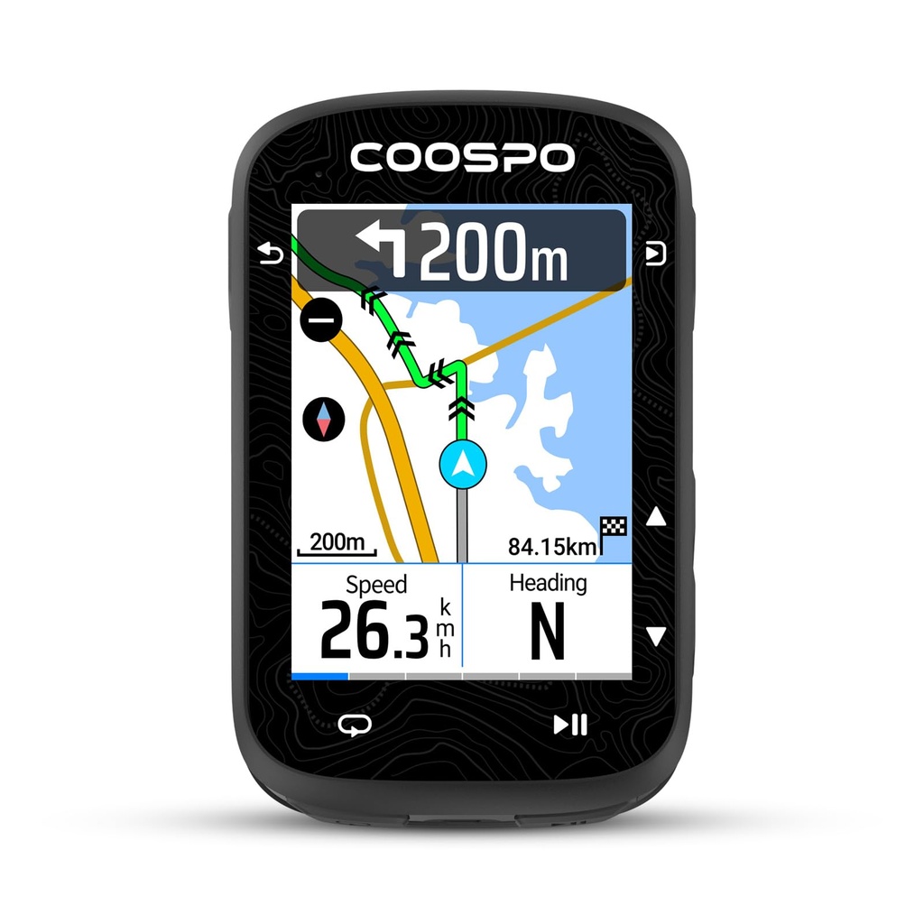 COOSPO Color Touchscreen GPS Bike Computer CS600, Wireless IP67 Waterproof Cycling GPS Spee