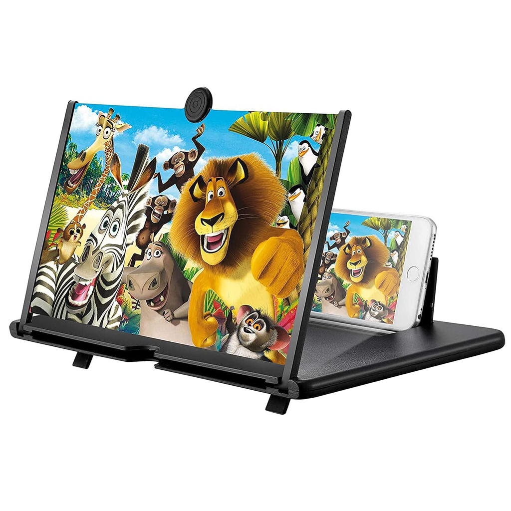 18 Inch Mobile Phone Screen Magnifier, Pull-out HD Screen Amplifier, Eye Protection 3D Scre