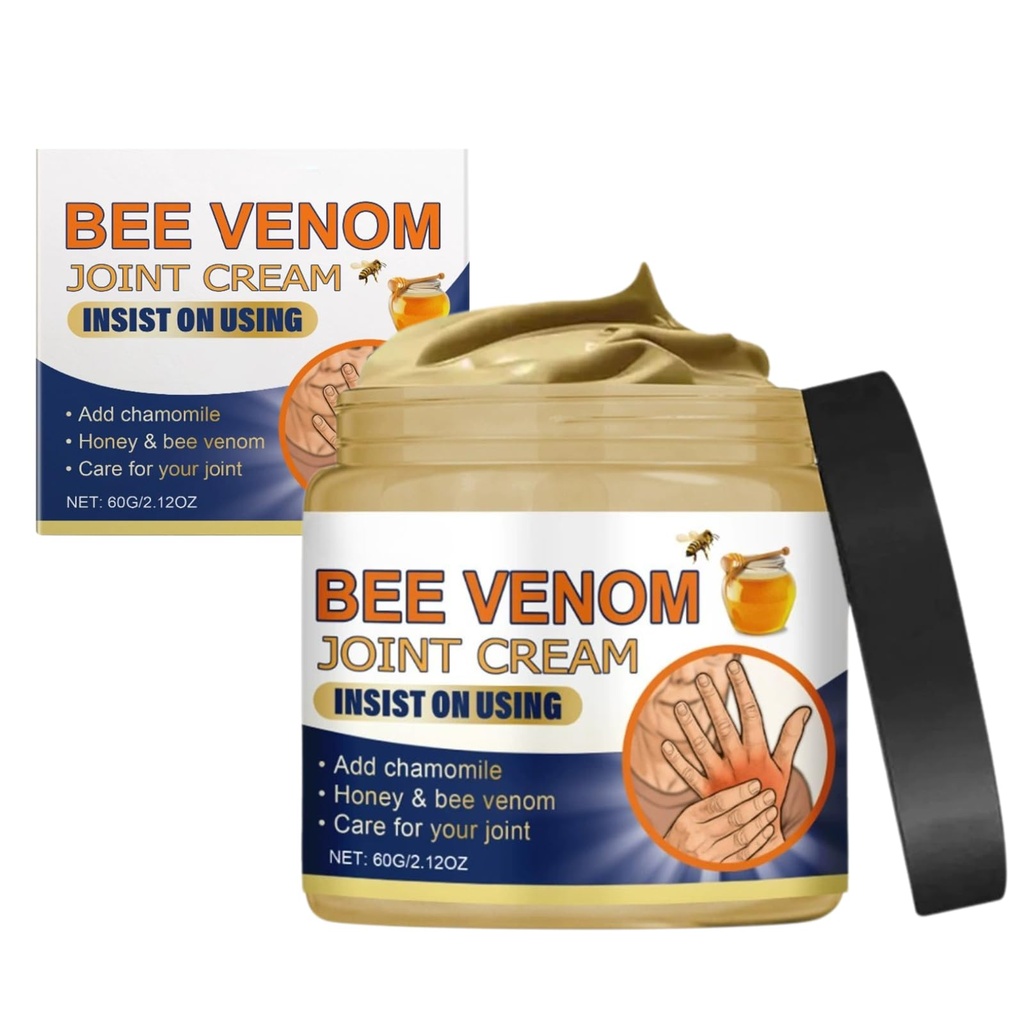 Bee Venom Cream for Joint Pa/in Re/LIEF - Instant Soothing Pa/in Re/LIEF Massage Gel, Swoll