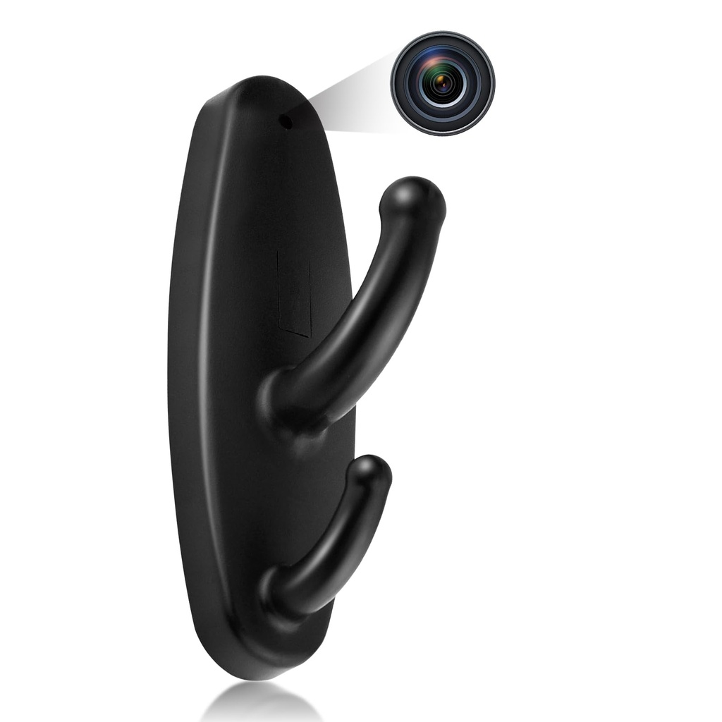 RUMUCF Mini Camera Clothes Hook HD 1080P Video Recorder with Motion Detection Loop Recordin