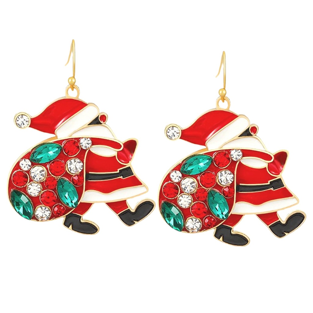 Santa Claus Earrings, Christmas Earrings for Women and Girls
