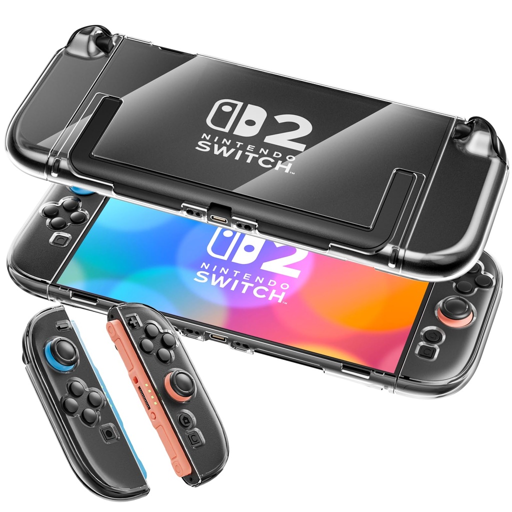 Dockable Case for Nintendo Switch 2-1:1 Precision Cutouts, Full Coverage Shockproof Hard Pr