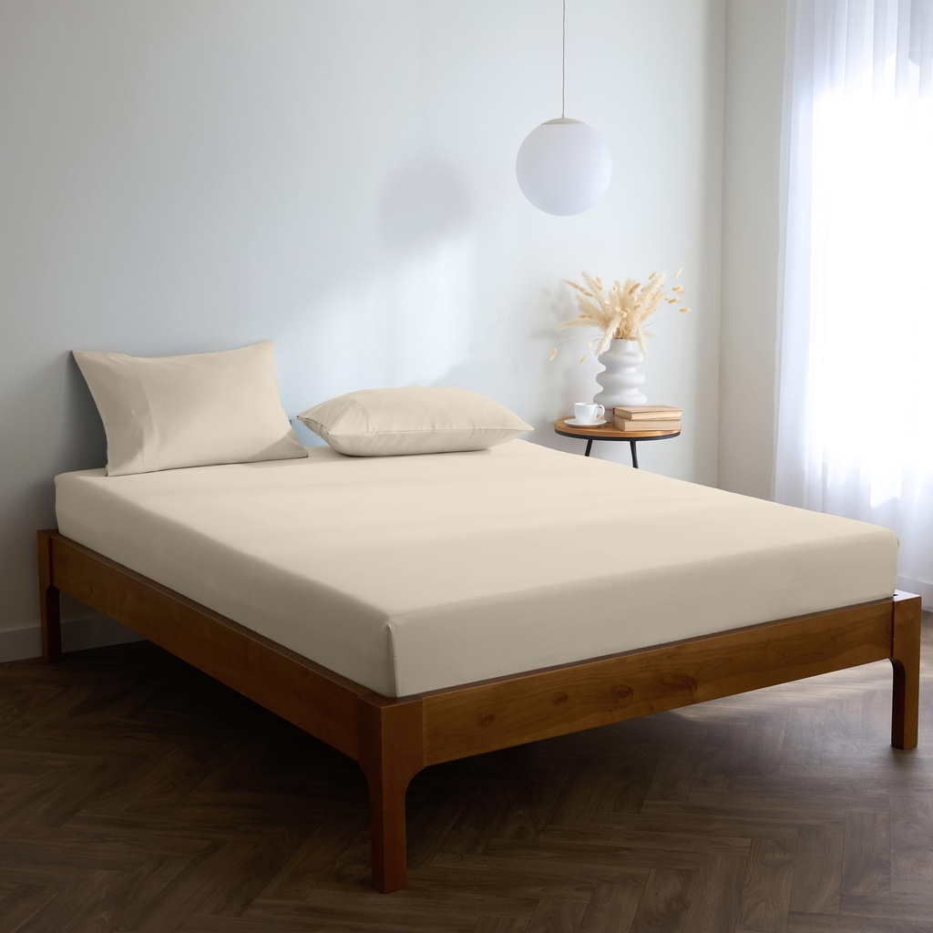 Mellanni King Size Fitted Sheets - All Around Elastic - 40 Cm Extra Deep 