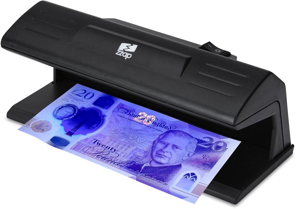 The ZZap D20 - Counterfeit Money Detector - Ultraviolet Detection Using a 9 Watt Long-Life