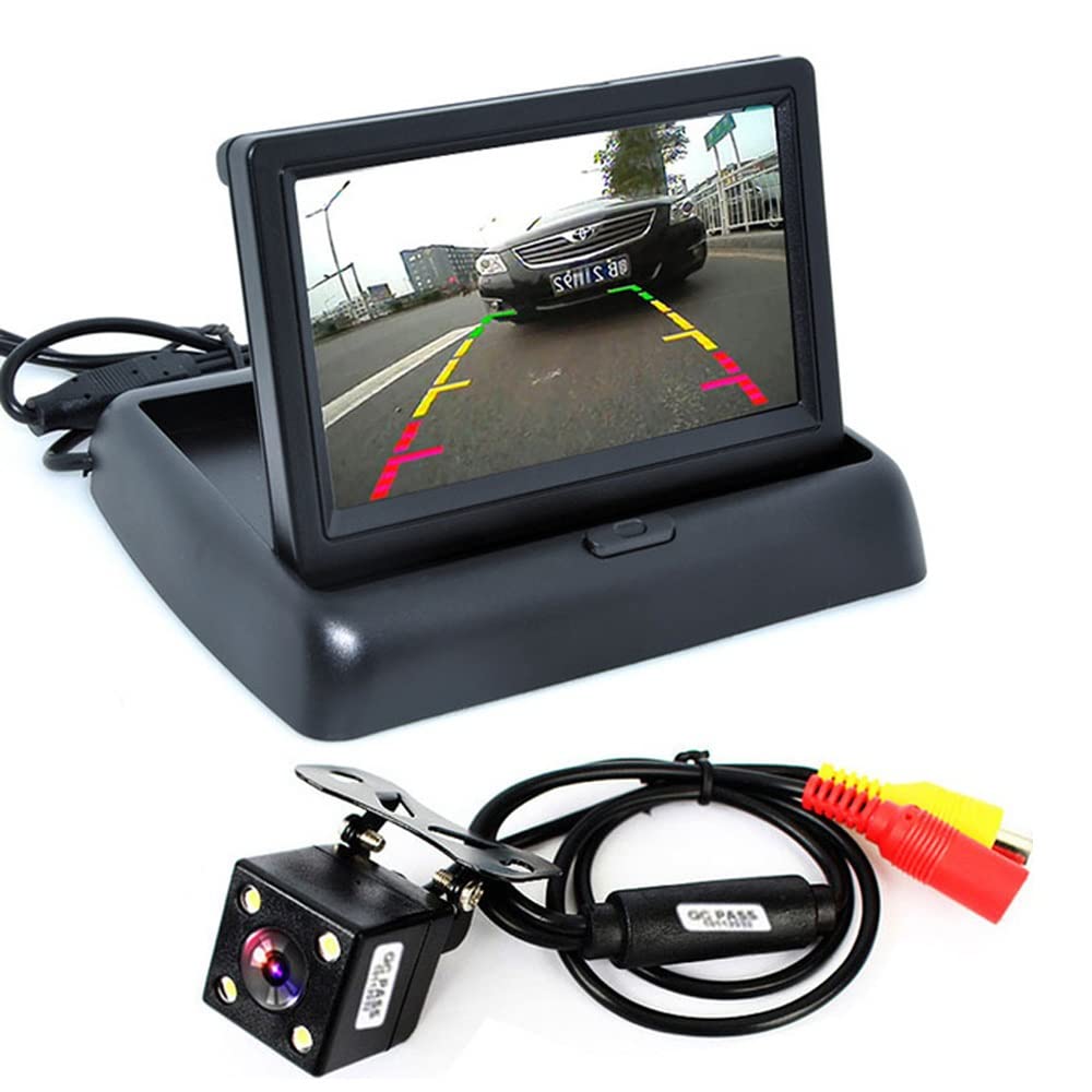 ePathChina 1 set Foldable High-resolution 4.3" TFT LCD Mini Car Monitor