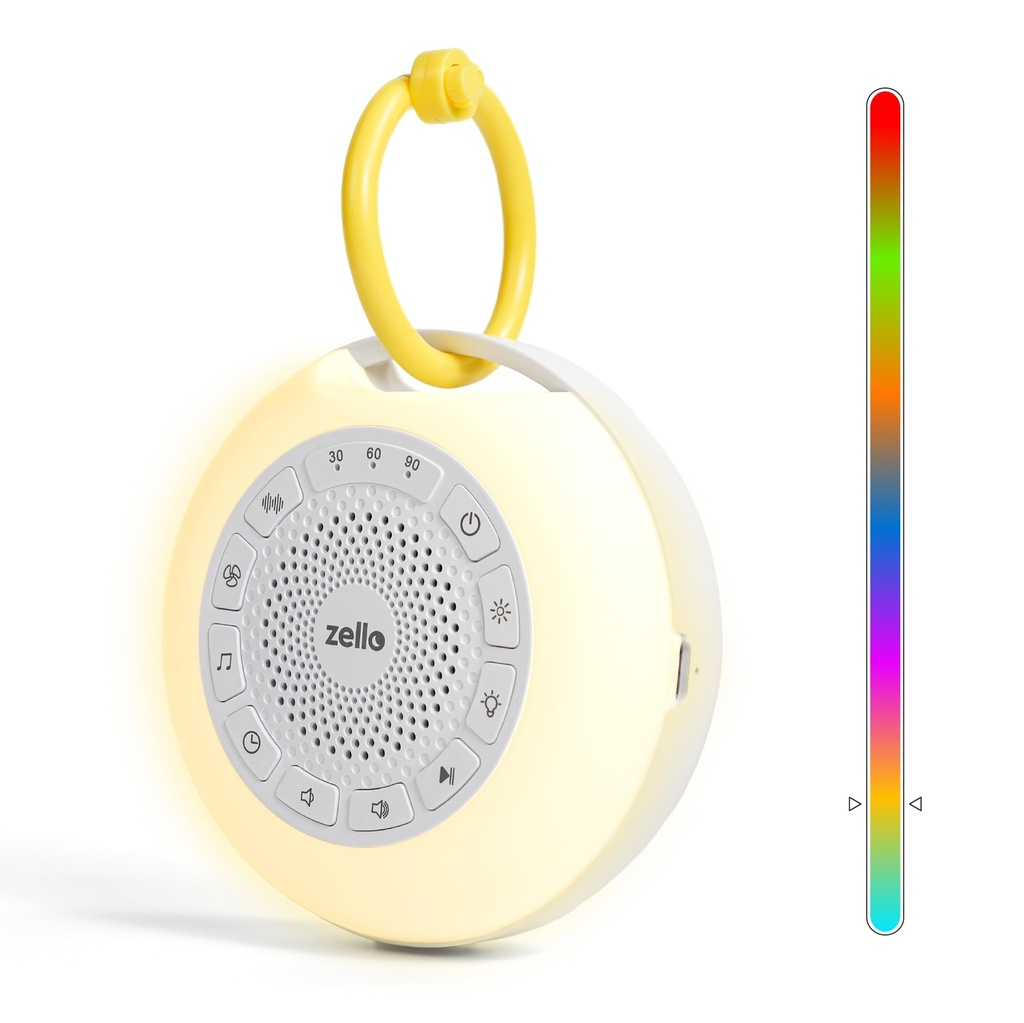 Zello Portable Pro Max White Noise Machine Baby Sleep Aid Ã”Ã‡Ã´ 55+ Hour Battery, Advanced