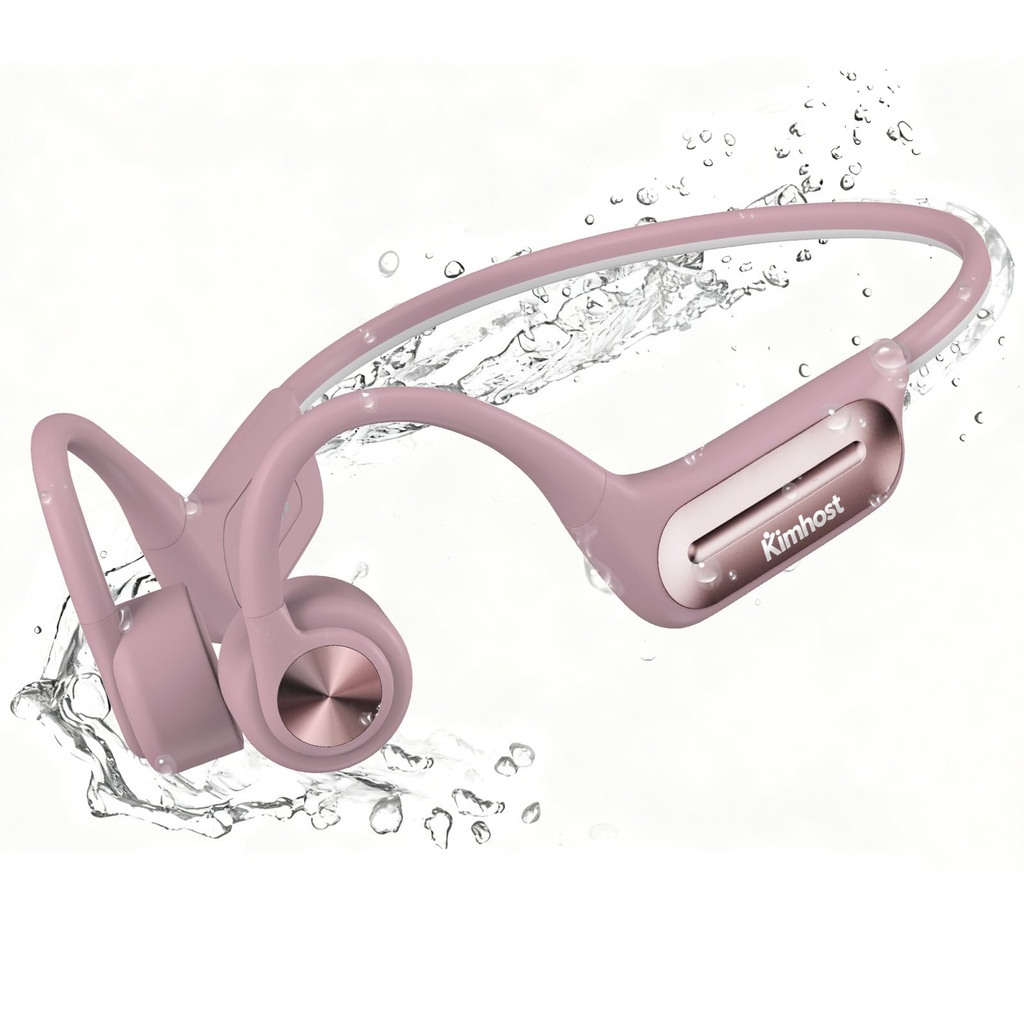 KIM HOST Bone Conduction Swimming Headphones, IP68 Waterproof Headphones with MP3 Player 32