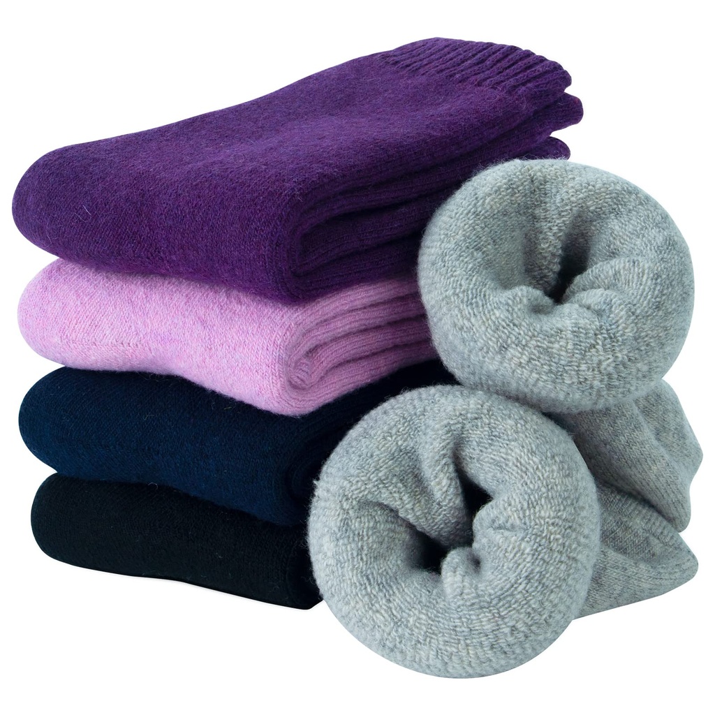 Justay Pucott Womens Socks Thermal Fluffy socks Ladies Sock Winter Wool Thick Sock Colourfu