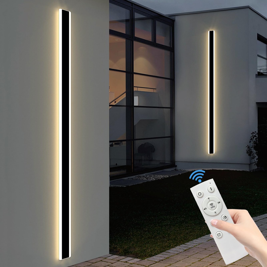 Mikeru 180CM Dimmable Wall Lights, Long Outside Lights Wall-Mounted 3000K/4500K/6000K IP65