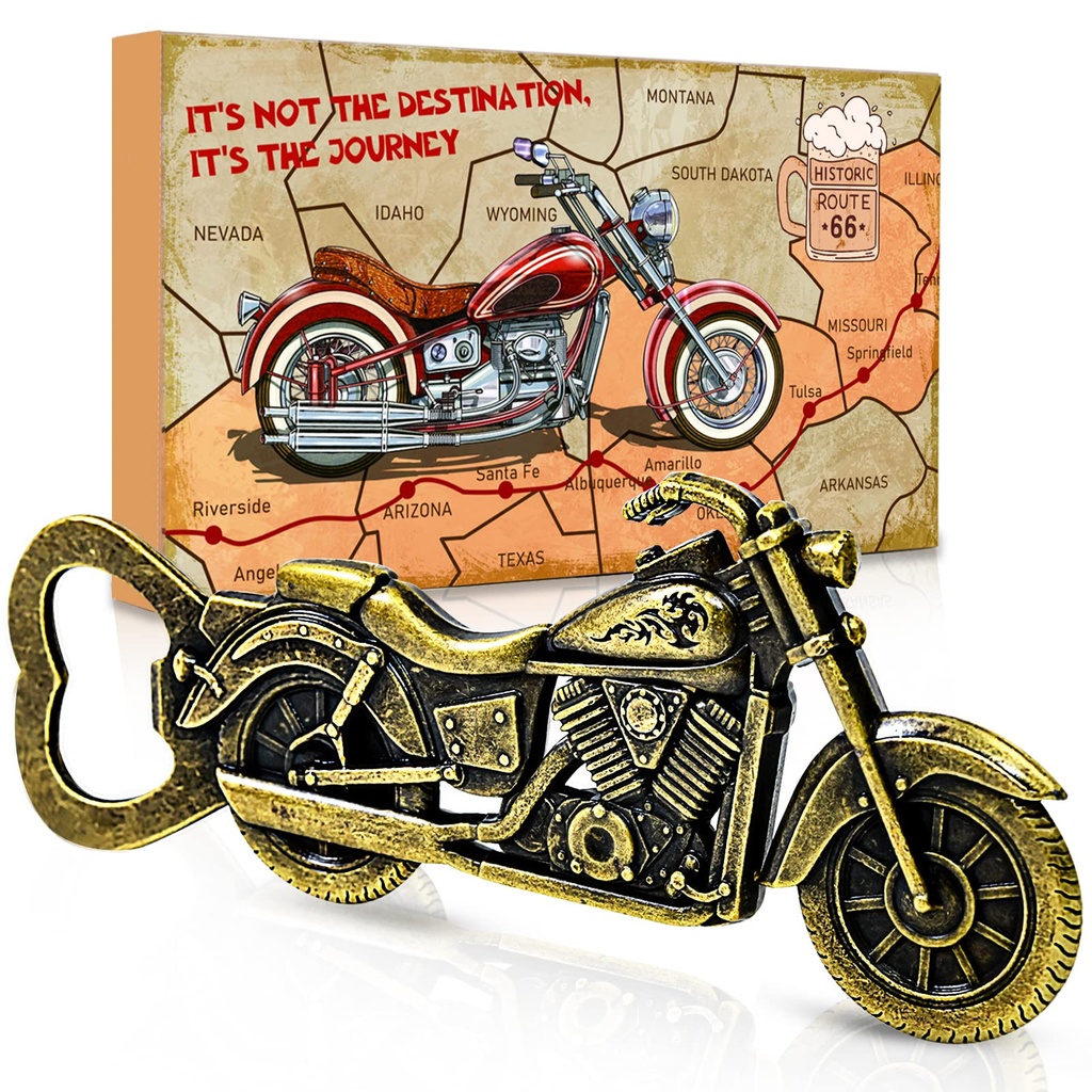 Novelty Christmas Gifts for Men Dad - Unique Motorbike Beer Gifts for Men Dad Him Brother U