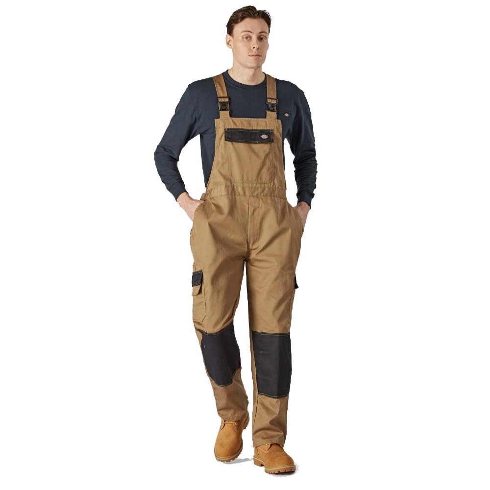 Dickies, Men's Everyday B&B Jumpsuit, Khaki/black, M