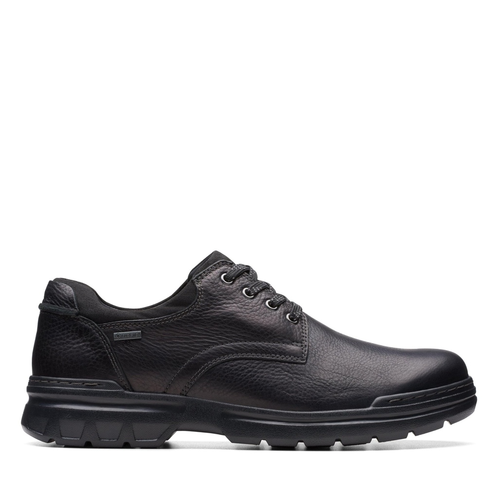 Clarks Rockie Walk Gore-Tex Leather Shoes in Black Size 8