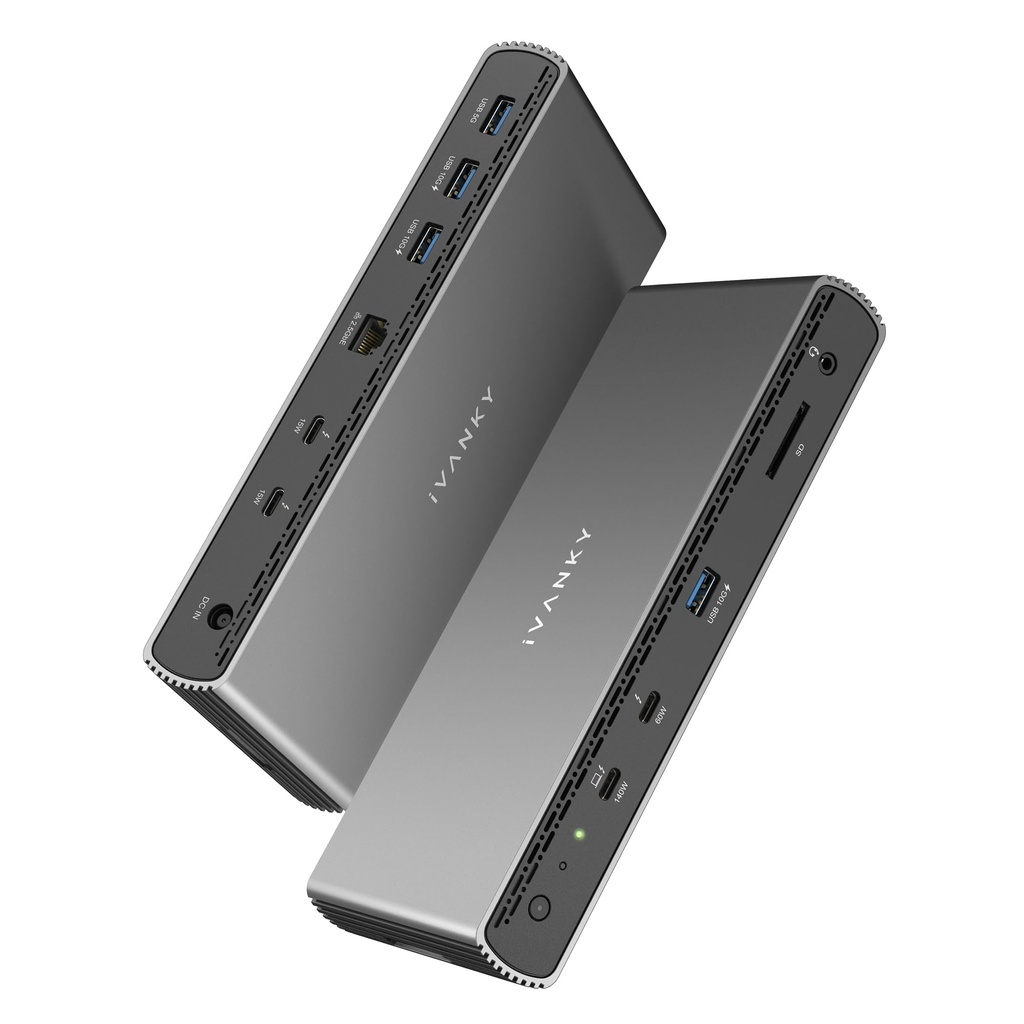 iVANKY Intel Certified Thunderbolt 5 Dock, FusionDock Pro 3 Docking Station Dual 6K 60Hz 