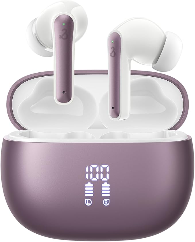 Wireless Earbuds, Wireless Headphones with HiFi Stereo Deep Bass Ear Buds