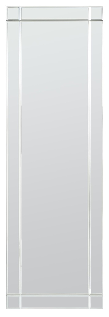 Home Selections Full Length Bevelled Glass Mirror, 44" x 14" (110 x 35 CM), Frameless