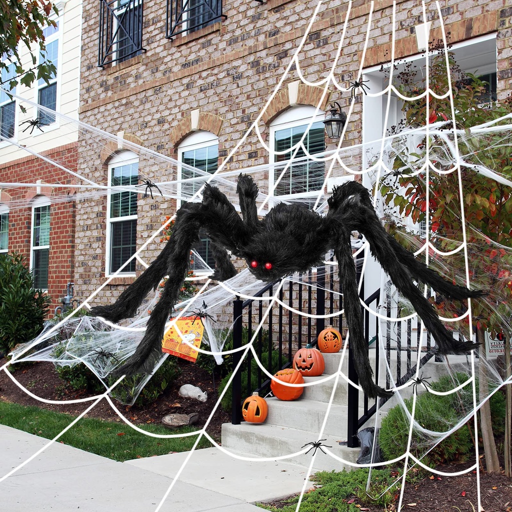 Newthinking Outdoor Giant Plush Spider Halloween Decorations Suit, Plush Giant Spider, Giant