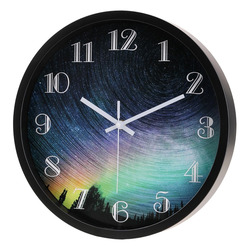 Gilacco Wall Clock, Quality Quartz Silent Non-Ticking, Decorative Modern Round Wall Clocks
