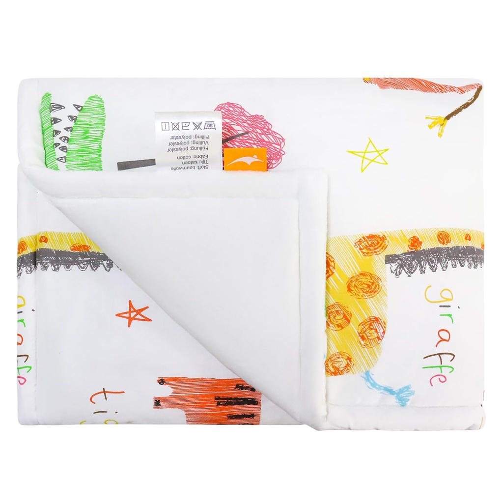 ComfortAce Sydney Baby Blanket for Boys Girls, Animal Printed Growth Soft Comfortable Blank