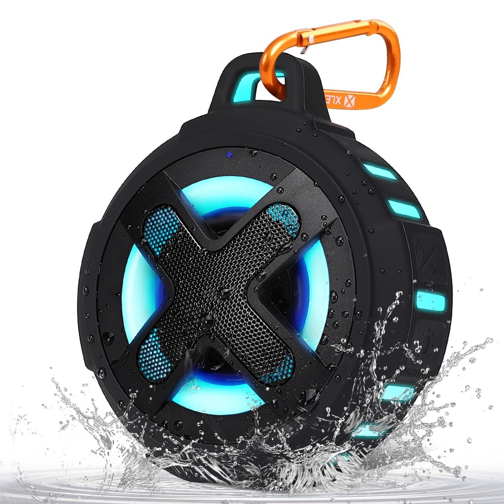 Upgraded, Bluetooth Speaker, Shower Speaker, Certified IP67 Waterproof, Silicone Case, 10W