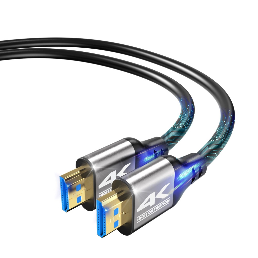 Zazalon 4K HDMI Cable 1.5m (HDMI 2.0,18Gbps,4K@60HZ) High Speed Cord, Ethernet Audio Return