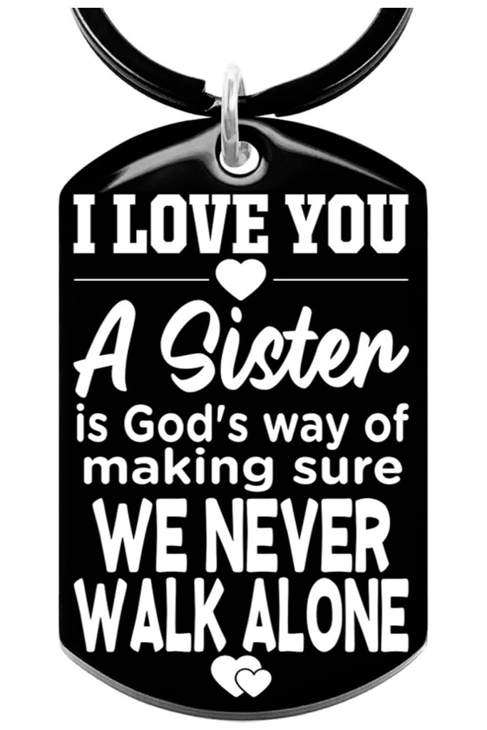 Allpeak Sister Gifts, Gifts for Sister - Keyring Sister Birthday Gifts, Big Sister Gifts, S