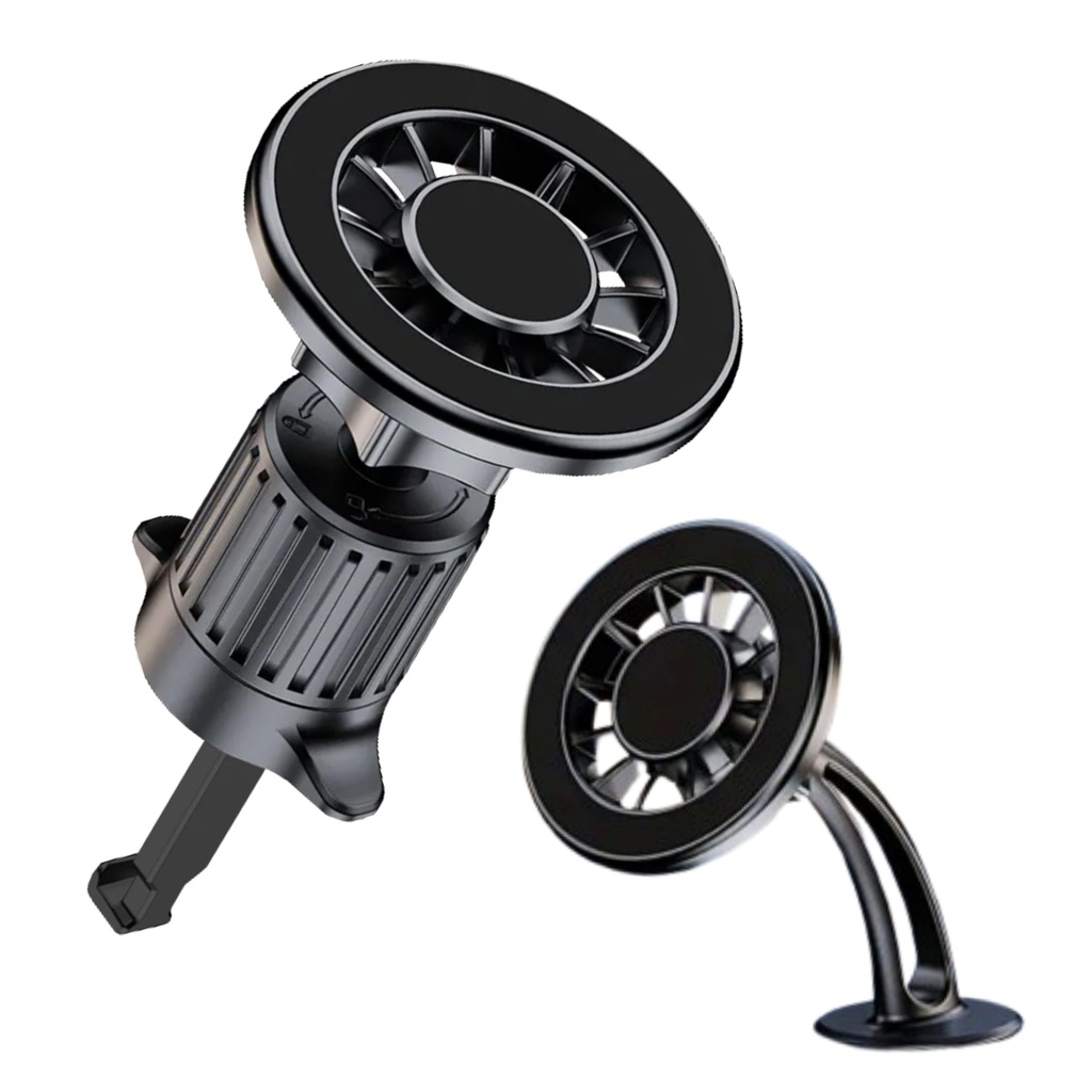 IBBAH 2 in 1 Air Vent Phone Mount Car Phone Holder Magnetic Phone Holder With 360 Rotation