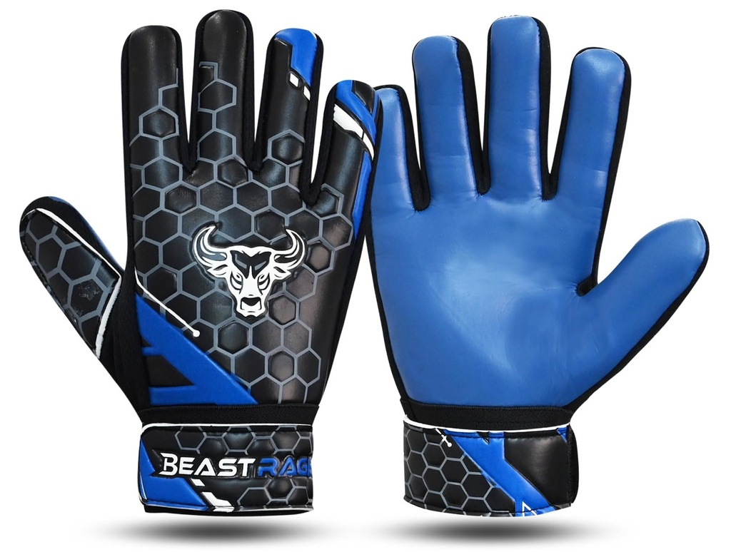 BEAST RAGE Football Goalkeeper Gloves for Boys Kids Youth,Soccer Goalie Gloves with Strong G