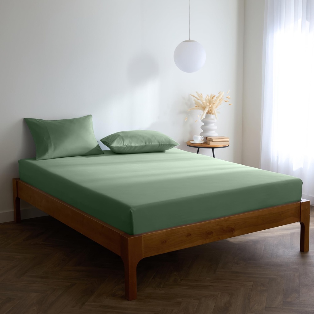 Mellanni King Size Fitted Sheets - All Around Elastic - 40 Cm Extra Deep - Soft Brushed Microfibre