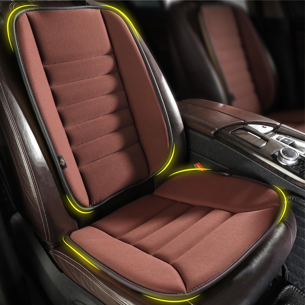 kingphenix Car Seat Cushion with Lumbar Support Pillow: Enhanced Comfort Memory Foam Design
