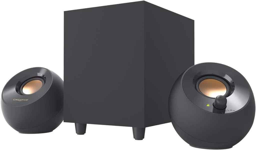 CREATIVE Pebble Plus 2.1 USB-Powered Desktop Speakers with Powerful Down-Firing Subwoofer