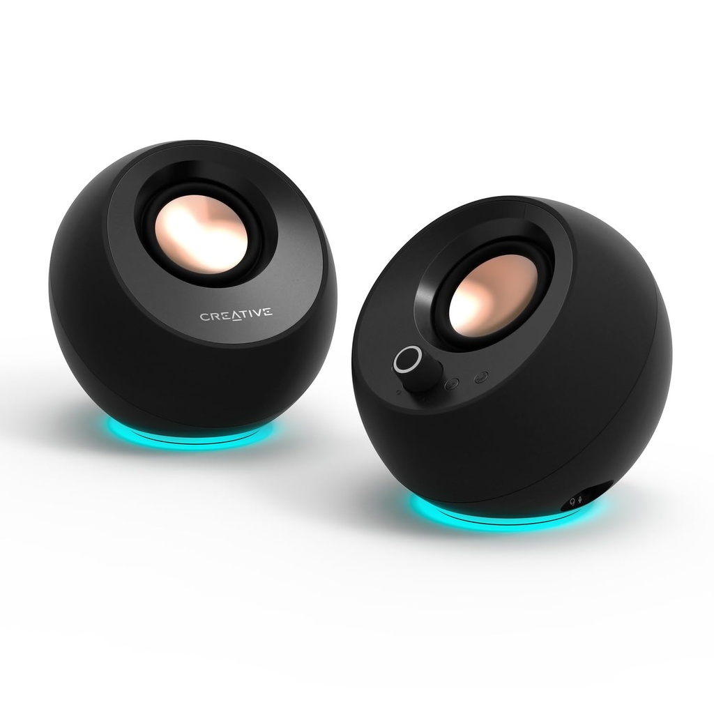 CREATIVE Pebble Pro Minimalist 2.0 USB-C Computer Speakers (Black)