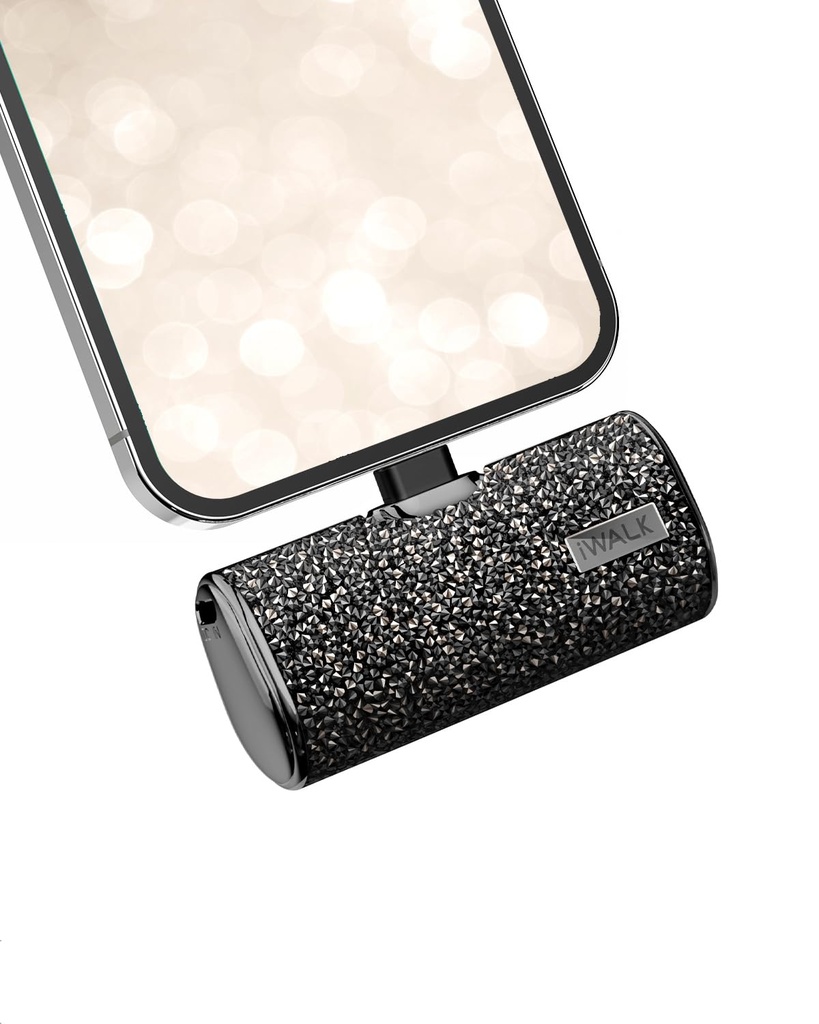 iWALK Small Portable Charger Power Bank 4500mAh Ultra-Compact Cute Shiny Battery Pack Compact