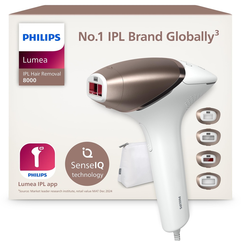 Philips Lumea 8000 Series, IPL Hair Removal Device, Laser Hair Removal Alternative
