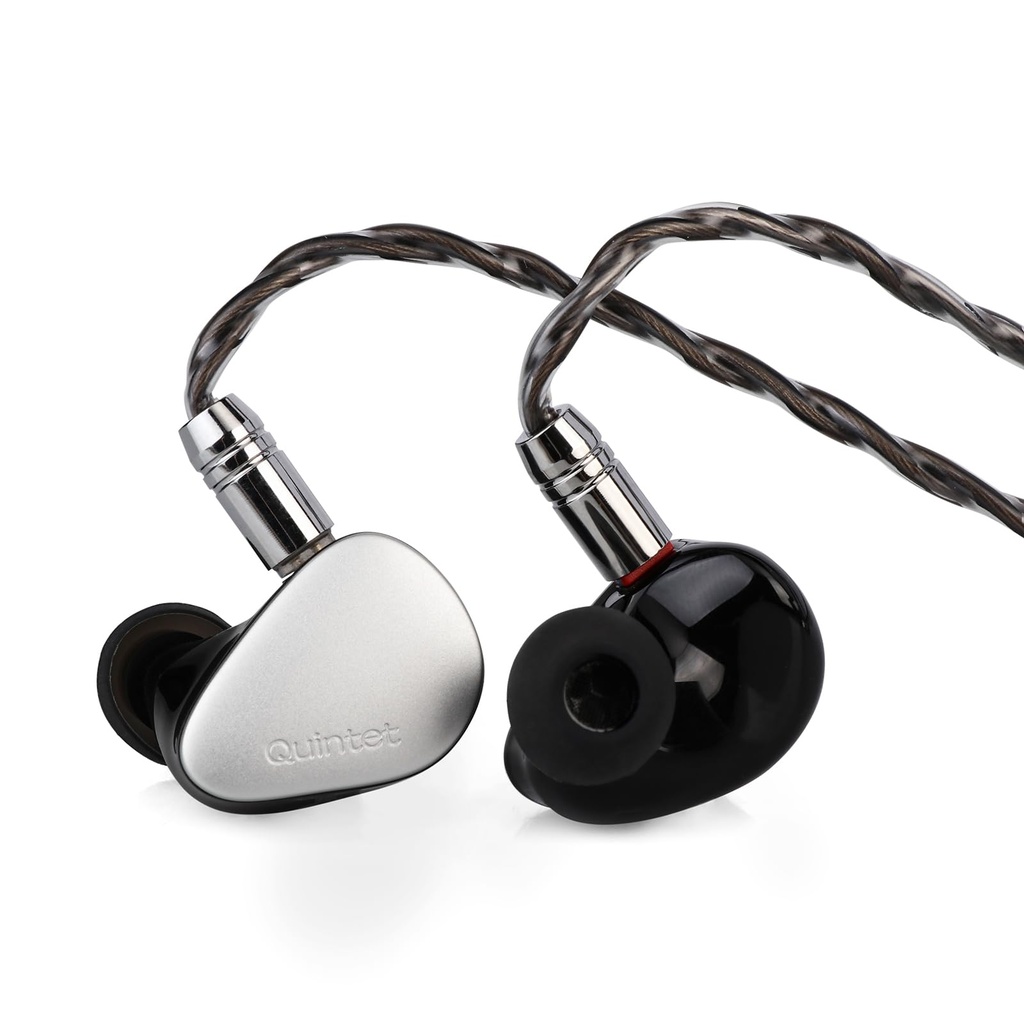 Linsoul Kiwi Ears Quintet In Ear Monitor, 1DD + 2BA + 1 Planar + 1 PZT Hybrid Driver Earphones