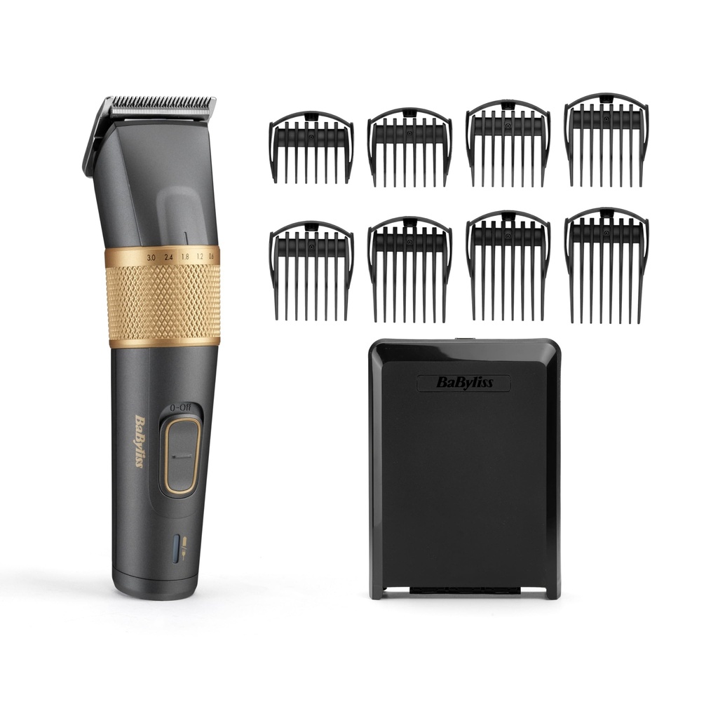 BaByliss Graphite Precision Hair Clipper for Men, Cordless Hair Clippers with 160‑Minute Run Time